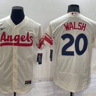 Angels 20 Jared Walsh Cream Nike 2022 City Connect Flexbase Jersey