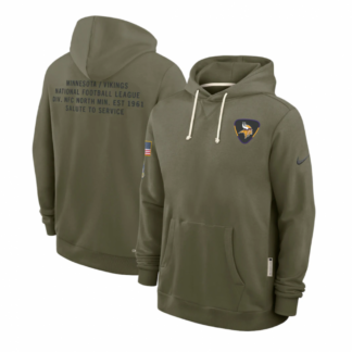 Minnesota Vikings Salute to Service Sideline Dominant Force NFL Pullover Hoodie