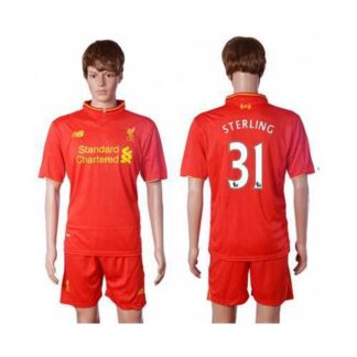 Liverpool #31 Sterling Red Home Soccer Club Jersey