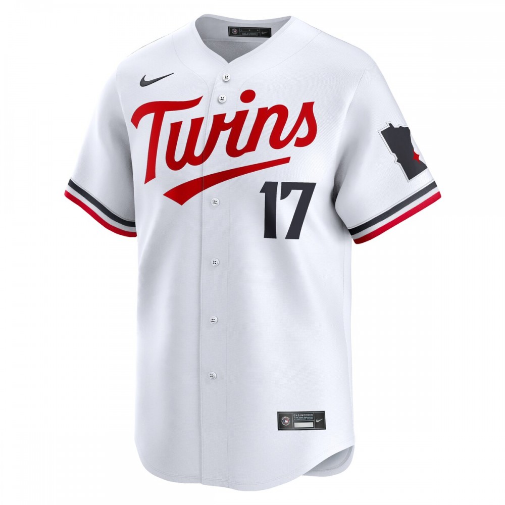 Bailey Ober Minnesota Twins Nike Home Limited Player Jersey - White - Image 2