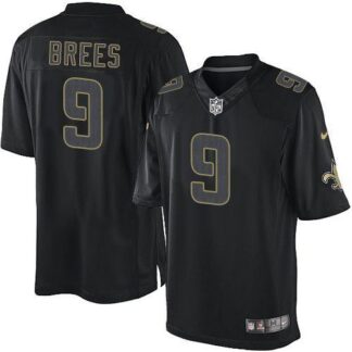 Nike New Orleans Saints #9 Drew Brees Black Men’s Stitched NFL Impact Limited Jersey