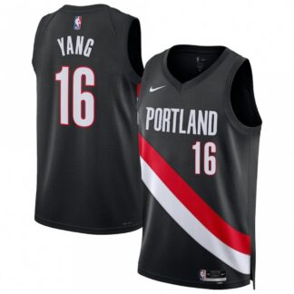 Hansen Yang Portland Trail Blazers Nike Unisex Black Swingman Player Jersey - Icon Edition