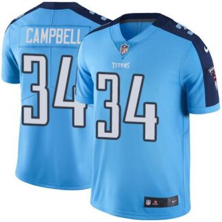 Nike Tennessee Titans #34 Earl Campbell Light Blue Men’s Stitched NFL Limited Rush Jersey