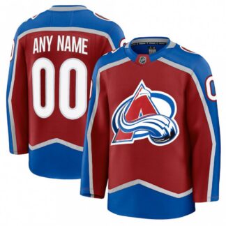 Men's Colorado Avalanche Burgundy Home Premium Custom Jersey