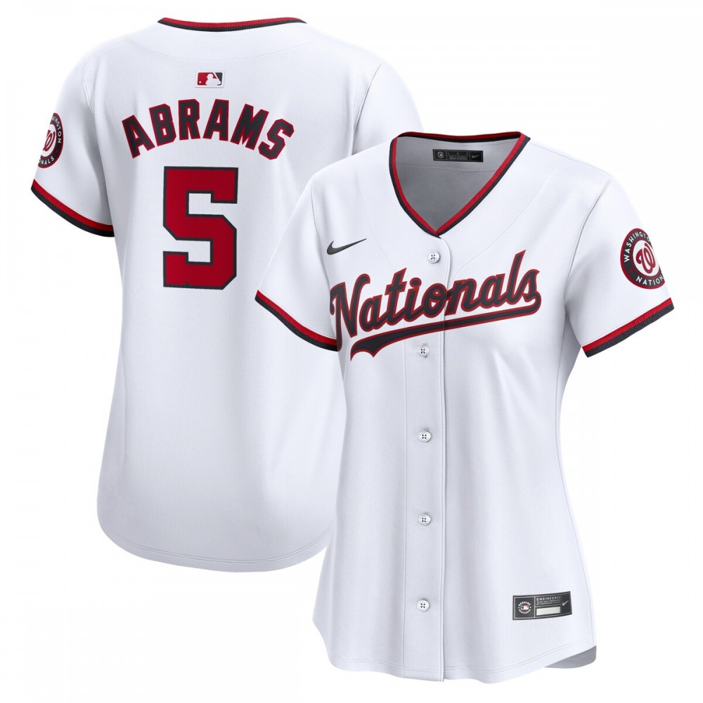 CJ Abrams Washington Nationals Nike Women's Home Limited Player Jersey – White