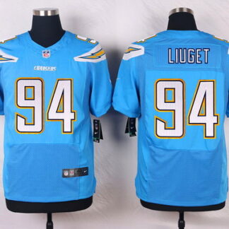 Nike San Diego Chargers #94 Corey Liuget Light Blue Alternate NFL Nike Elite Jersey