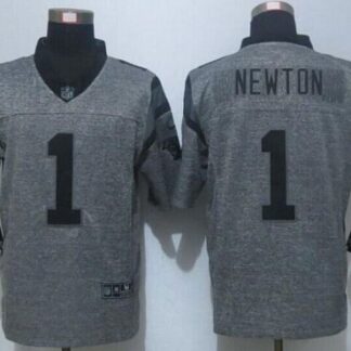 Men's Carolina Panthers #1 Cam Newton Nike Gray Gridiron 2015 NFL Gray Limited Jersey