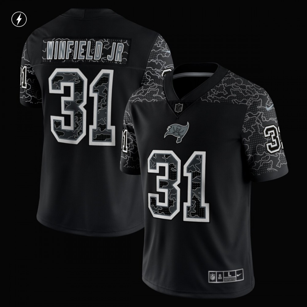 Antoine Winfield Jr. Tampa Bay Buccaneers Nike RFLCTV Limited Jersey - Black - Image 2