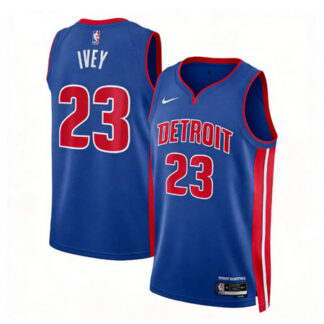 Women's Detroit Pistons #23 Jaden Ivey Blue Swingman Icon Edition Jersey