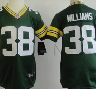 Nike Green Bay Packers #38 Tramon Williams Green Game Kids Jersey