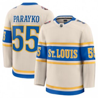 Colton Parayko St. Louis Blues 2025 NHL Winter Classic Premium Player Jersey - Cream