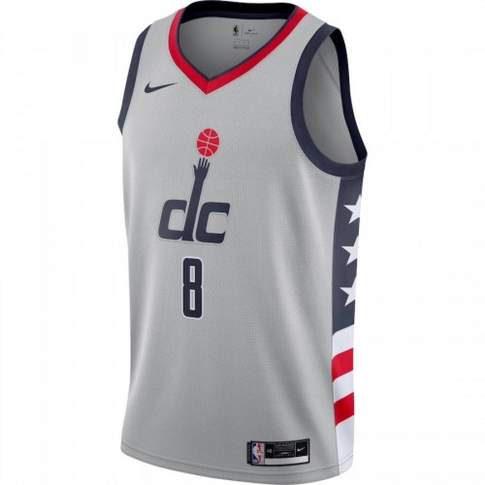 Men's Washington Wizards Rui Hachimura #8 Nike Gray 2020/21 Swingman Player Jersey – City Edition - Image 2