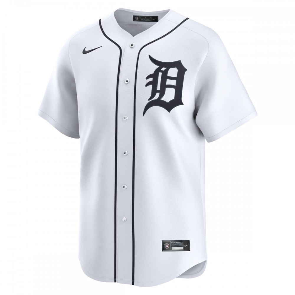 Parker Meadows Detroit Tigers Nike Home Limited Player Jersey - White - Image 2