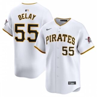 Jason Delay Pittsburgh Pirates Nike Home Limited Player Jersey – White