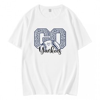 Go Yankees Baseball Team Leopard T-Shirt