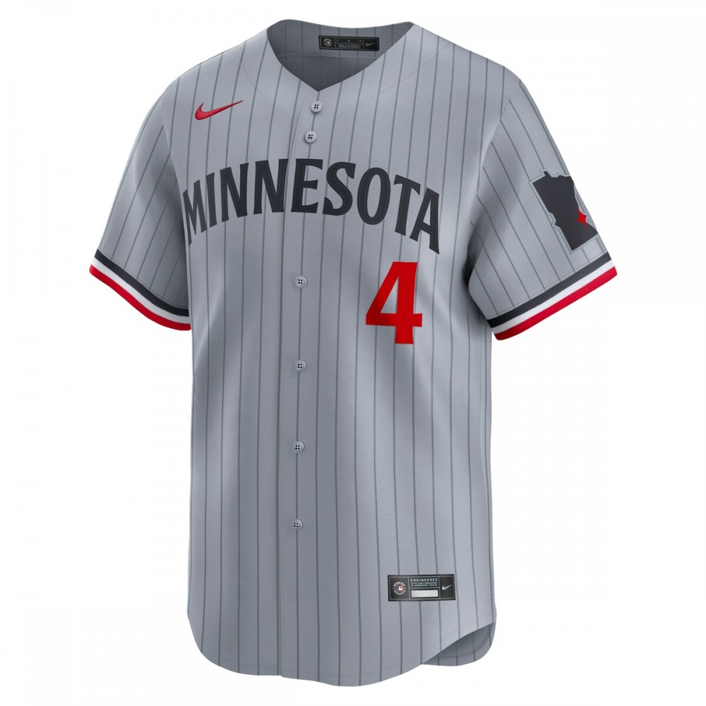 Carlos Correa Minnesota Twins Nike Road Limited Player Jersey – Gray - Image 2