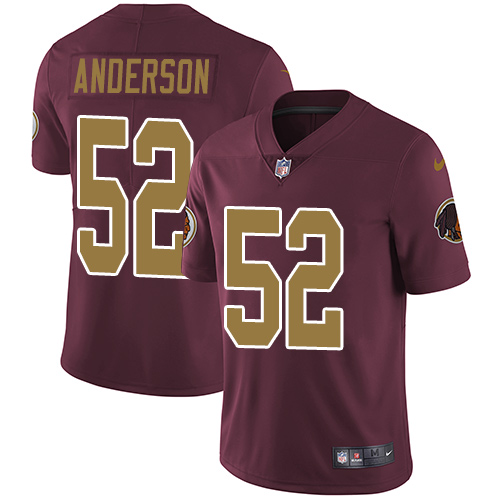 Nike Washington Football Team #52 Ryan Anderson Burgundy Red Alternate Youth Stitched NFL Vapor Untouchable Limited...