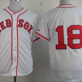 Boston Red Sox #18 Shane Victorino 1936 White Jersey