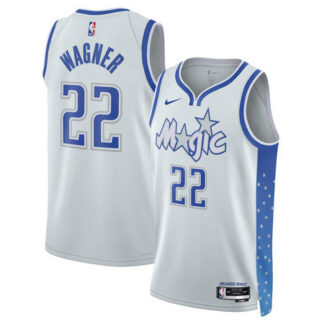 Men's Orlando Magic #22 Franz Wagner Nike Silver 2025/26 Swingman City Edition Jersey