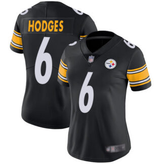 Nike Pittsburgh Steelers #6 Devlin Hodges Black Team Color Women’s Stitched NFL Vapor Untouchable Limited Jersey