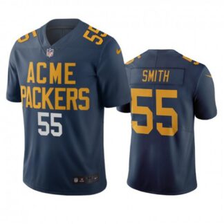 Green Bay Packers #55 Za’Darius Smith Navy Vapor Limited City Edition NFL Jersey