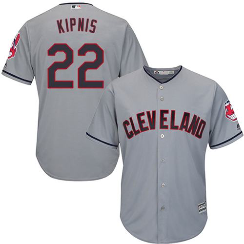 Cleveland Indians #22 Jason Kipnis Grey Road Stitched Youth MLB Jersey