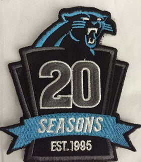 Carolina Panthers 20th Anniversary Patch
