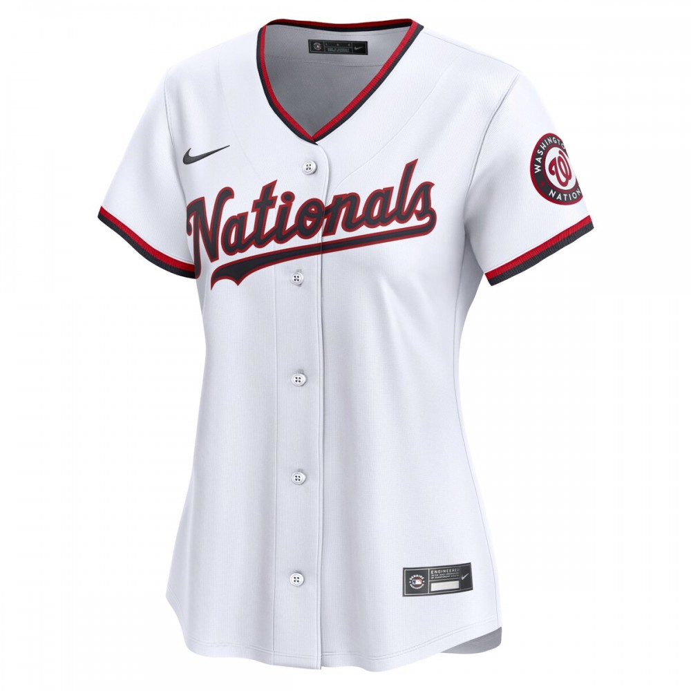 CJ Abrams Washington Nationals Nike Women's Home Limited Player Jersey – White - Image 2