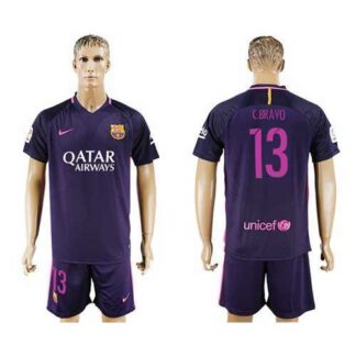 Barcelona #13 C.Bravo Away Soccer Club Jersey
