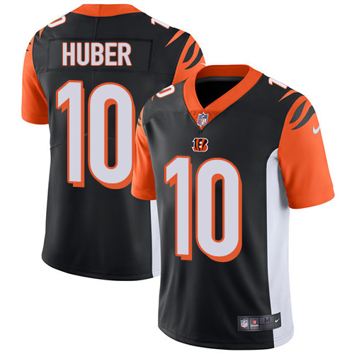 Nike Cincinnati Bengals #10 Kevin Huber Black Team Color Men’s Stitched NFL Vapor Untouchable Limited Jersey