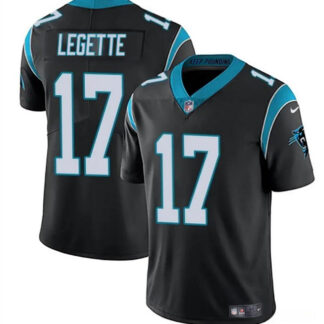 Youth Carolina Panthers #17 Xavier Legette Black 2024 Draft Vapor Limited Football Stitched Jersey