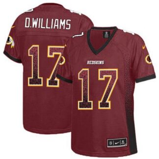 Nike Washington Football Team #17 Doug Williams Burgundy Red Team Color Women’s Stitched NFL Elite Drift Fashion Je...