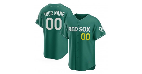 Boston Red Sox Nike 2025 City Connect Limited Custom Jersey - Green - Image 2