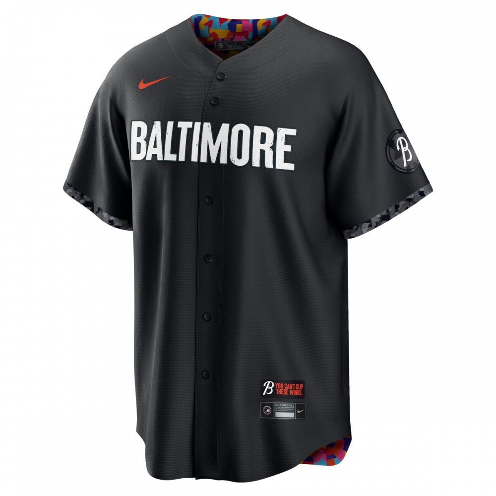 Baltimore Orioles Nike 2023 City Connect Replica Jersey - Black - Image 2