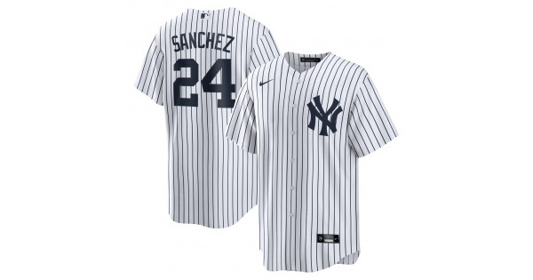 Gary Sanchez New York Yankees Nike Home Replica Player Name Jersey - White - Image 2