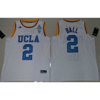 UCLA Bruins #2 Lonzo Ball White Authentic Basketball Stitched NCAA Jersey