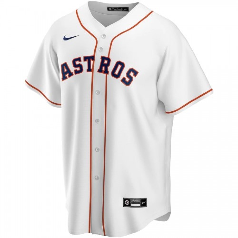 Men's Houston Astros #27 ALTUVE Nike White Home 2020 Jersey - Image 2