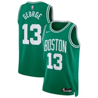 Women's Boston Celtics #13 Paul George Kelly Green 2026 Icon Edition Basketball Jersey