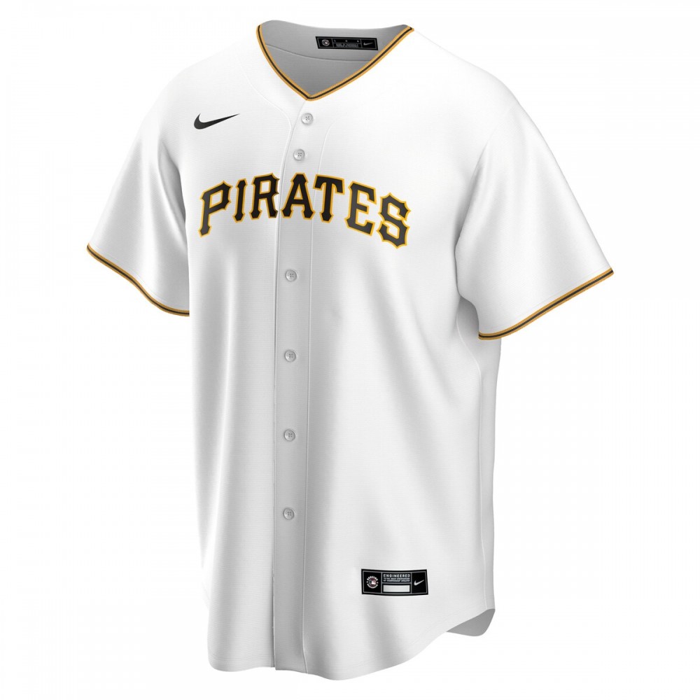 Ke'Bryan Hayes Pittsburgh Pirates Nike Home Replica Jersey - White - Image 2